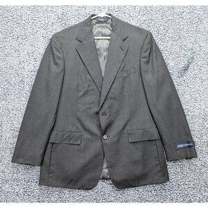 NWT VTG Polo Ralph Lauren Blazer Mens 40R 100% Wool Career Office USA Made Gray